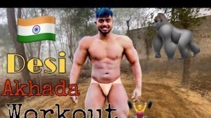 'Desi akhada workout at home || vlog no 1 || Ankit Baiyanpuria 