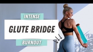 '10 Min Glute Bridge Burnout Workout (Resistance Band Optional)'