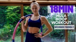 '18min Hula Hoop workout // Beginner friendly // with music // no talking'