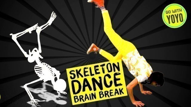 'The Skeleton Dance | Exercise for Kids | Halloween Brain Break 
