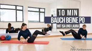 'TSV - 10min Bauch, Beine, Po Workout mit Isa und Laura'