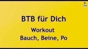 'BTB für Dich -Workout Bauch, Beine, Po'