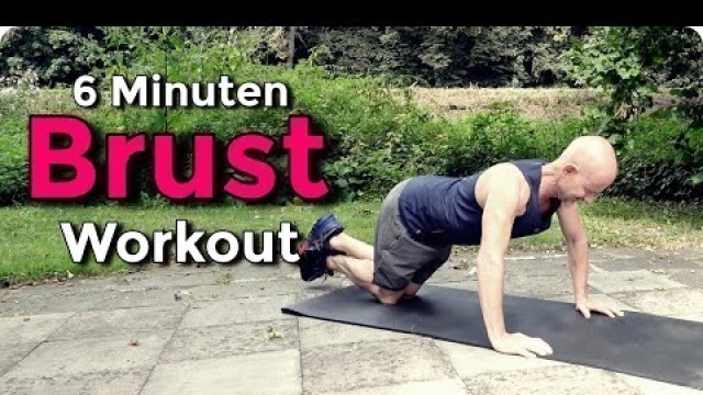 'Brustübungen für Zuhause | 6 Minuten Brust Workout ohne Geräte'