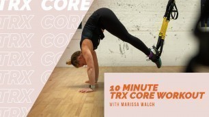 '10 Minute TRX Core Workout | At Home Workouts'