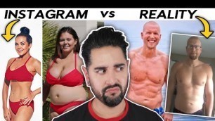 'The Fake Reality Of Fitness Influencers / Celebrities - Instagram VS Reality'