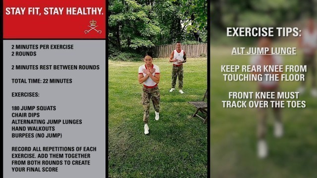 'Home Fitness - Week 6 Session 3 - 22 Minutes | Coronavirus Support | British Army'