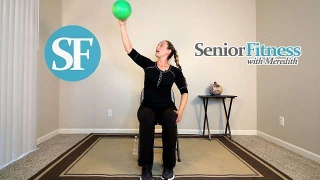 'Senior Fitness - Seated Exercises with Playground Ball'