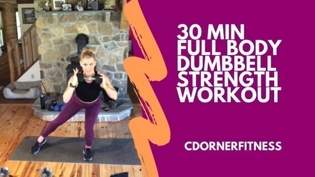 '30 min full body Workout with Dumbbells! Fitness Anytime at Home!'