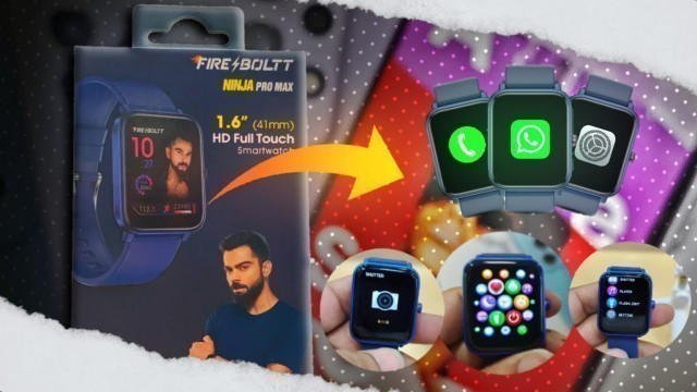 'Fire boltt smartwatch connect to phone ,How to use whatsapp,camera ,music &other feature'