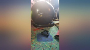 'Exercise Ball Chair, Yoga Ball Chair With Resistance Bands, Stability Base & review'