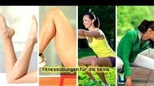 'Fitnessübungen für die Beine'