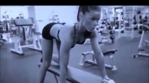 'Fitness sexy Girl Workout exercise gym   breast expansion workout'
