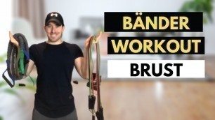 'Hammer Brust Workout mit Band  - Top 4 Übungen für zu Hause ✅'