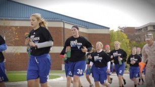 'Luther College Women\'s Basketball Does The MARINE COMBAT FITNESS TEST'