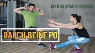 'Bauch Beine Po Workout 20 Minuten | Ohne Geräte | Ohne Wiederholungen'