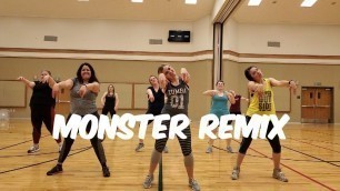 'Problem (Monster Remix)- Becky G | HALLOWEEN Zumba/Dance Fitness Routine'