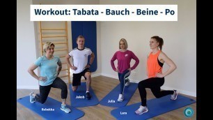 'Workout: Tabata  Bauch - Beine - Po | mit Lara, Julia, Jakob & Rebekka'
