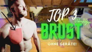 'Top 3 Brust Übungen | Ohne Geräte für Zuhause! | Philippe Lang'