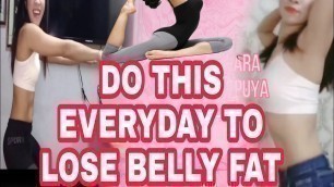 'Do this everyday to lose  Belly fats #sexygirl #fitness Lara Repuya'