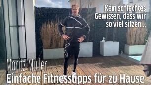 'Fitness-Übungen für zu Hause: Moritz Müller zeigt Ausfallschritte, Shoulder-Touches und Mountain-Cl'