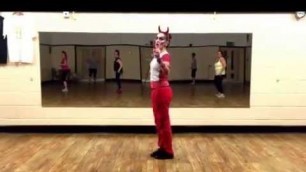 '\'Ghostbusters\' routine for Halloween dance fitness class.'