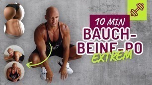 'Coach Cecil ZERSTÖRT - Bauch Beine Po EXTREM, no Equipment, Home Workout'