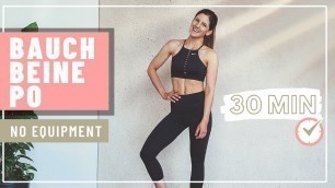 '30 MIN Bauch Beine Po Workout für Anfänger - Tina Halder'