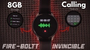 'Fire Boltt Invincible Smartwatch Unboxing and Review |