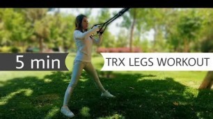 'trx leg workout | Fat burning and muscle building of legs and abdomen | trx at home'