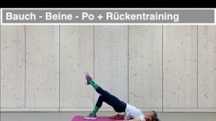 'Bauch-Beine-Po / Core Workout / Sportunterricht online'