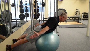 'Correct Your Posture | Swiss Ball Prone Thoracic Spine Extension Exercise'