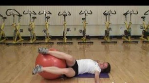 'Hip Roll With Stability Ball Exercise'