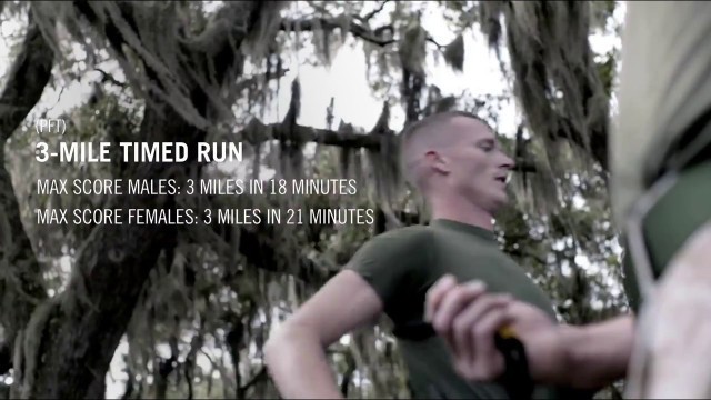 'Marine Corps  PFT Timed Run'