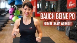 'Bauch Beine Po Workout |Tabata 20 min | Home Workout ohne Equipment | Follow Along'