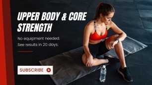 'Upper Body & Core Strength with Dumbbell - Only Exercises & Workout | Ruba Ali Fitness Trainer 2021'
