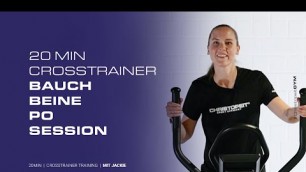 '20min Bauch-Beine-Po Workout mit Jackie #ChristopeitGYM - Crosstrainer Training'