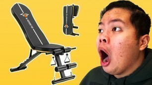 'FIGOLO Adjustable Weight Bench for Home Workouts + Extra Bands Review'
