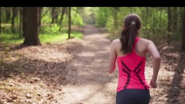 'Fitness Woman Running Stock Video'