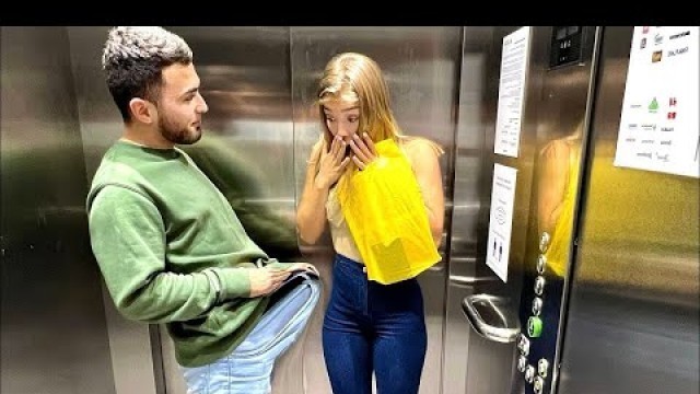 'Fitness Model Seduces Guy in Elevator||Big ASS Model Pranks'