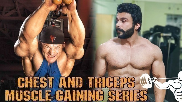 'Muscle Gaining Series | Chest and Tricpes Workout'