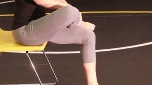 'Seated Piriformis Hip Muscle Stretch Exercise for Pain, Bursitis, Sciatica'