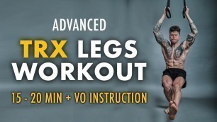 'Complete TRX Legs Workout (Best Suspension Training Exercises For Legs)'