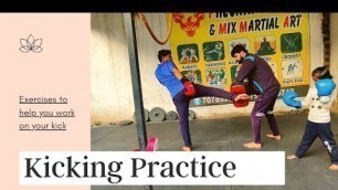 'Kicking Practice AT pheonix fitness and mma'