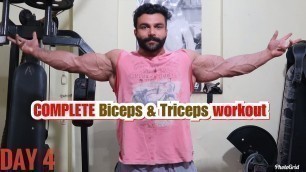 'Complete BICEP & TRICEP workout | Muscle building series'