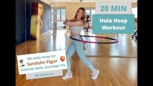 'HULA HOOP Workout // 20 MIN // Sanduhr-Figur // Schmale Taille, knackiger Po // Anfänger'