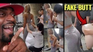 'Fitness IG Model Gets EXPOSED For Using Fake Butt Pads To Take Videos & Pictures!!'
