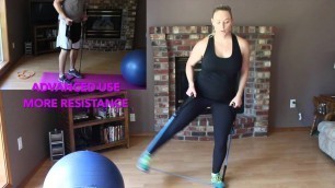 'Beginner Resistance Band and Stability Ball Workout | Workout Anywhere'