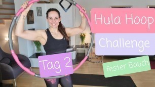 'Hula Hoop Workout Challenge Tag 2/7: 18 Min Hula Hoop - Bauchtraining'