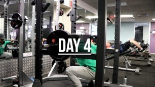 'LEG TRAINING AT ANYTIME FITNESS - MAKING GAINS DAY 4'