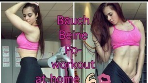 'Bauch Beine Po-Workout at home'